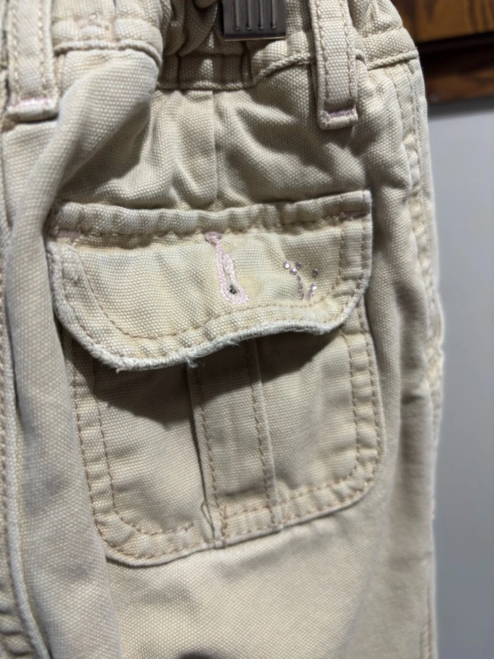 Gap Kids Vintage Khaki Bootcut Flare Jeans Size 4 Regular Beige